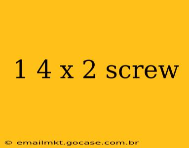 1 4 x 2 screw