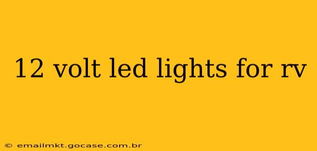 12 volt led lights for rv