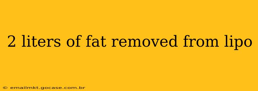 2 liters of fat removed from lipo