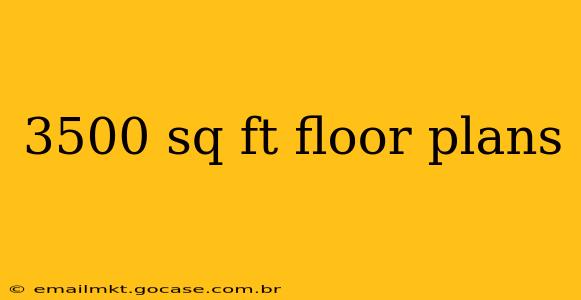 3500 sq ft floor plans