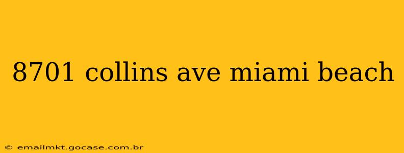 8701 collins ave miami beach