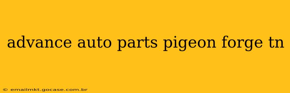 advance auto parts pigeon forge tn