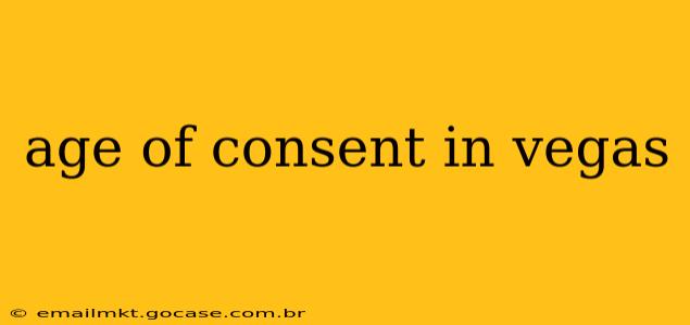age of consent in vegas