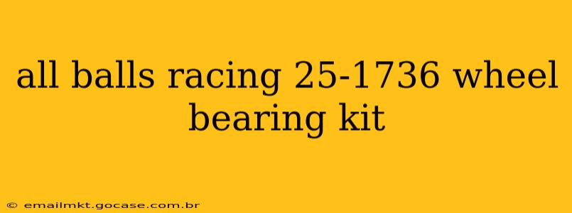 all balls racing 25-1736 wheel bearing kit