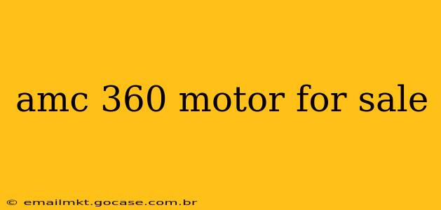 amc 360 motor for sale