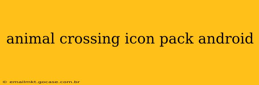 animal crossing icon pack android