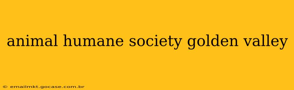 animal humane society golden valley