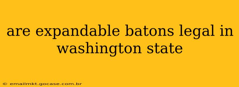 are expandable batons legal in washington state