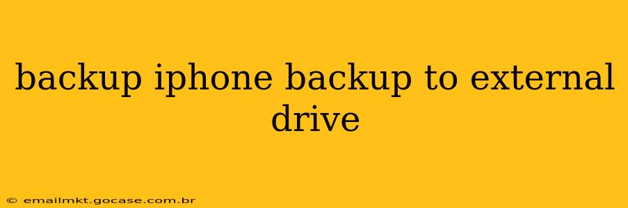 backup iphone backup to external drive
