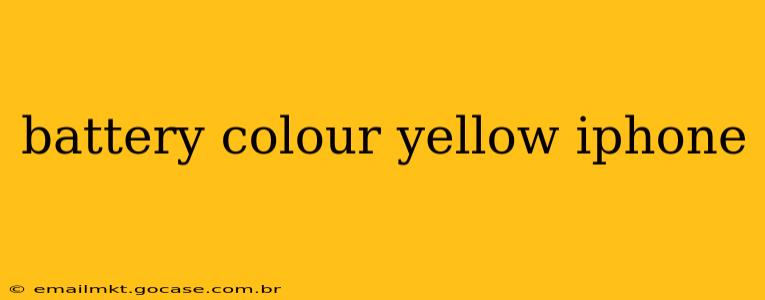 battery colour yellow iphone