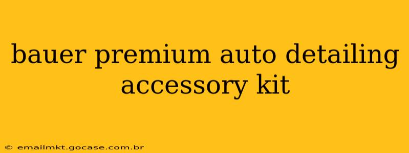 bauer premium auto detailing accessory kit