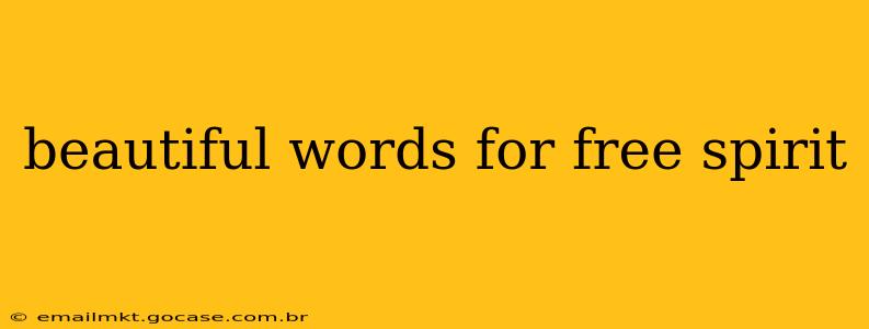 beautiful words for free spirit