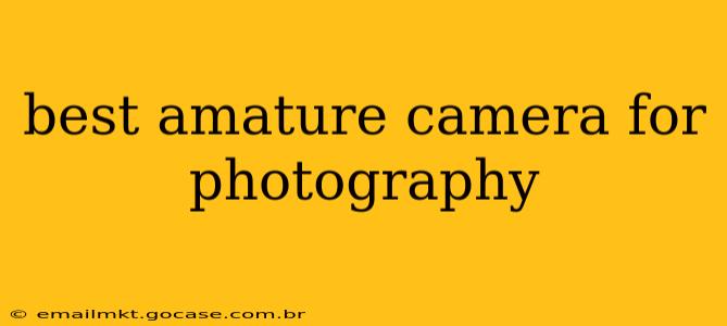 best amature camera for photography