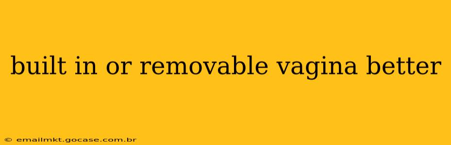 built in or removable vagina better