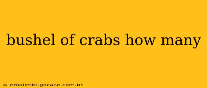 bushel of crabs how many