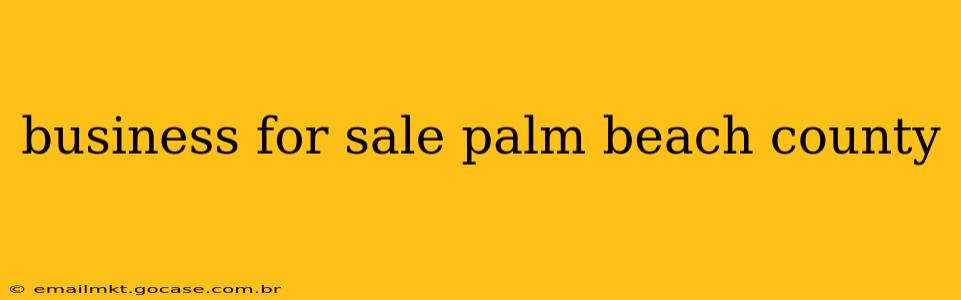 business for sale palm beach county