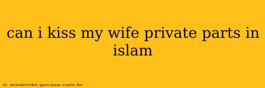 can i kiss my wife private parts in islam