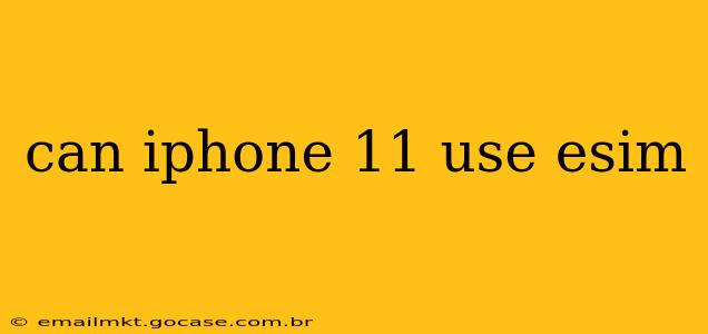 can iphone 11 use esim