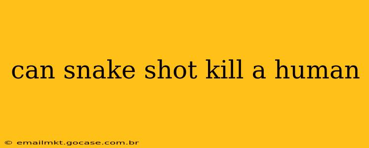 can snake shot kill a human