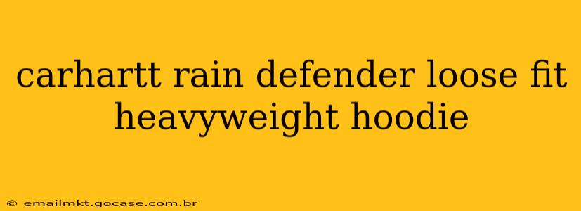 carhartt rain defender loose fit heavyweight hoodie
