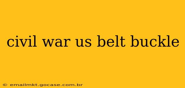 civil war us belt buckle