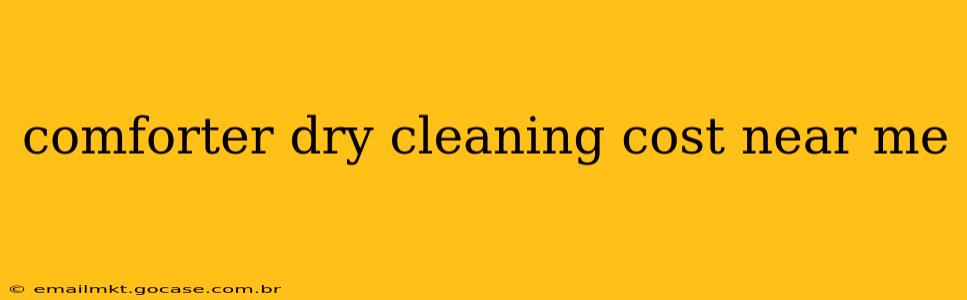 comforter dry cleaning cost near me