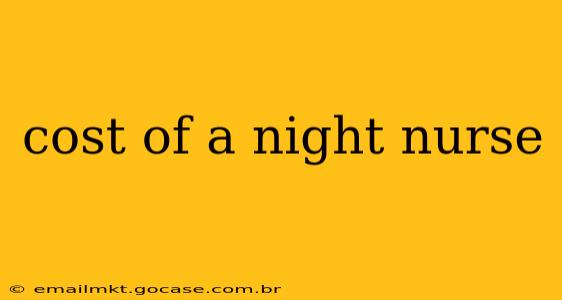 cost of a night nurse