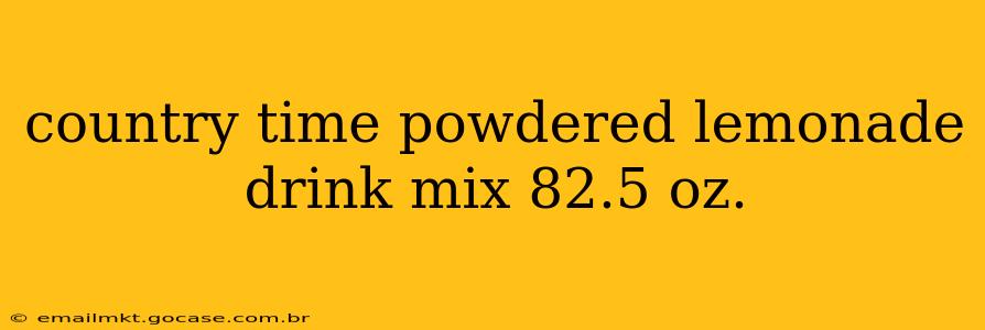 country time powdered lemonade drink mix 82.5 oz.