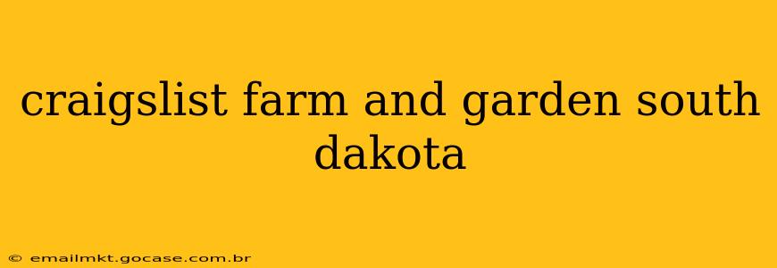 craigslist farm and garden south dakota
