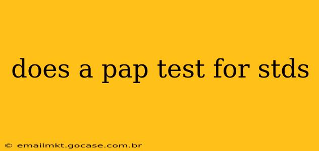does a pap test for stds