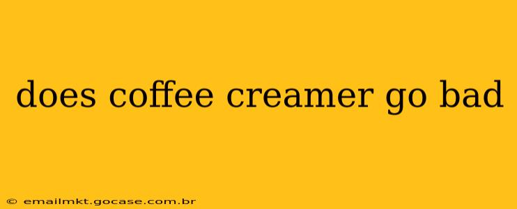 does coffee creamer go bad