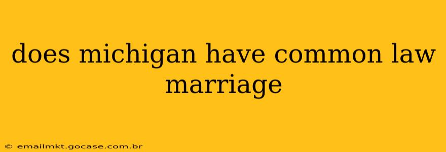 does michigan have common law marriage