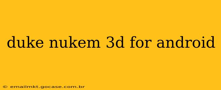 duke nukem 3d for android