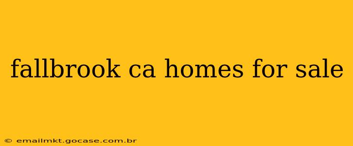 fallbrook ca homes for sale