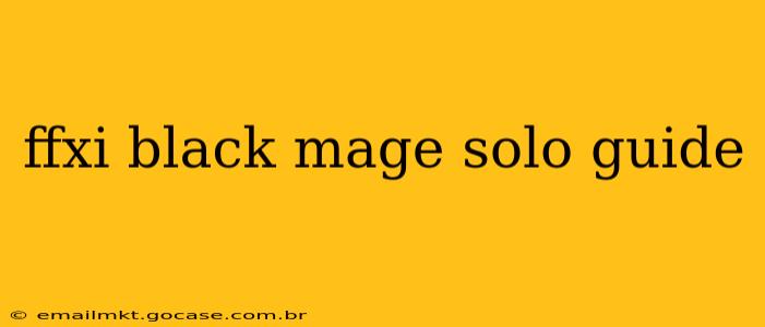ffxi black mage solo guide
