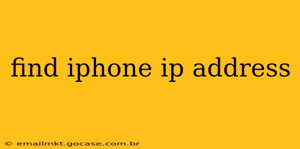 find iphone ip address