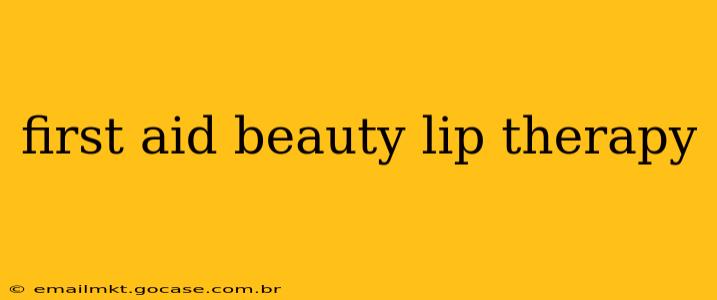 first aid beauty lip therapy