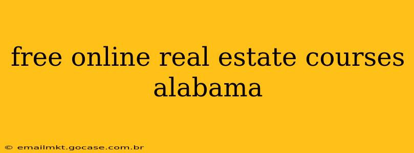 free online real estate courses alabama