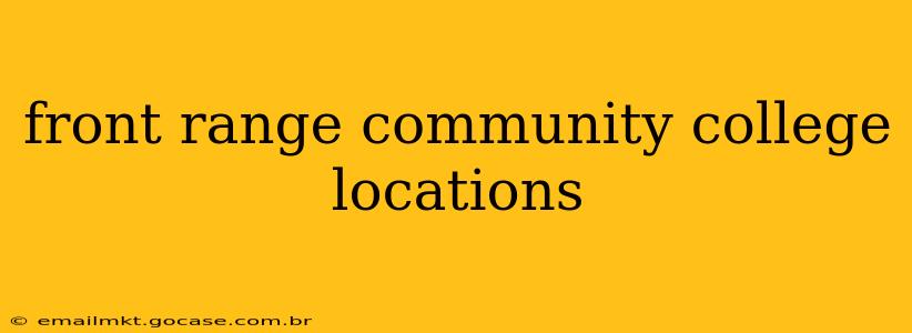 front range community college locations