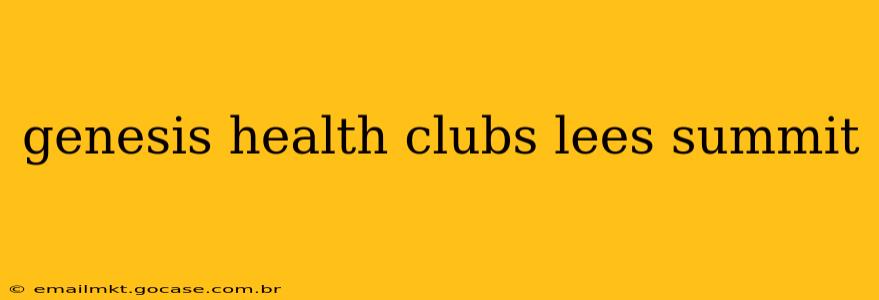 genesis health clubs lees summit