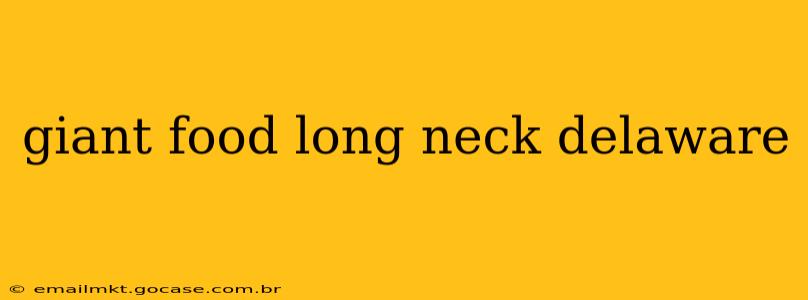 giant food long neck delaware