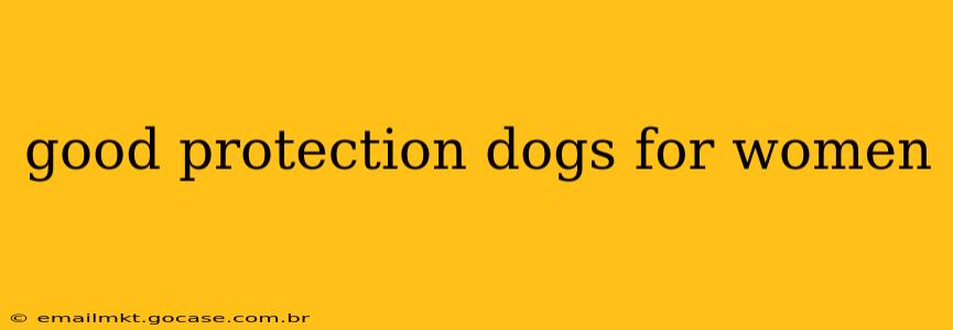 good protection dogs for women