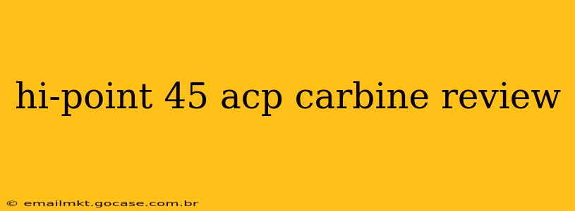 hi-point 45 acp carbine review