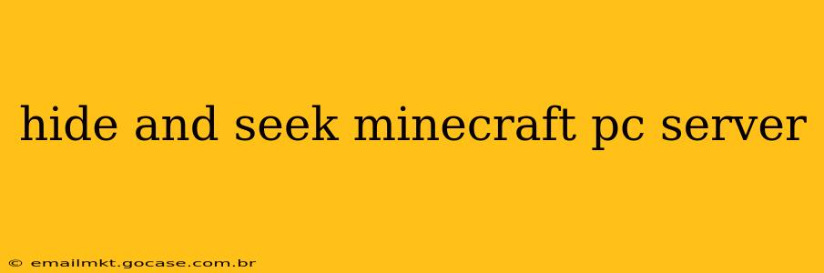 hide and seek minecraft pc server