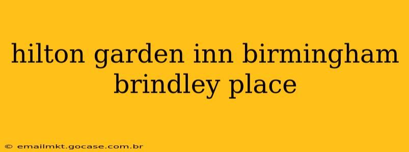 hilton garden inn birmingham brindley place