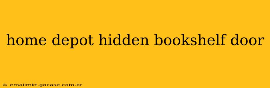 home depot hidden bookshelf door
