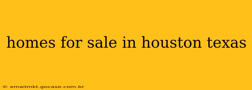 homes for sale in houston texas