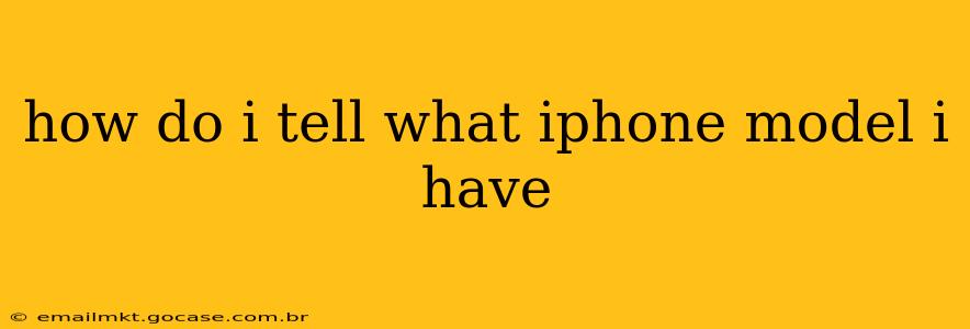 how do i tell what iphone model i have