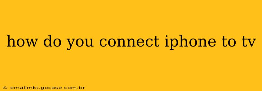 how do you connect iphone to tv