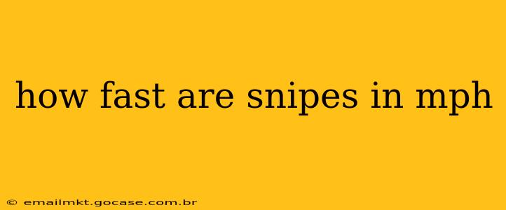 how fast are snipes in mph